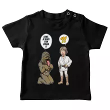 T-shirt bébé Luke Skywalker « Luke, je suis ton chien (Epoque 1ère Trilogie) » – Parodie Star Wars