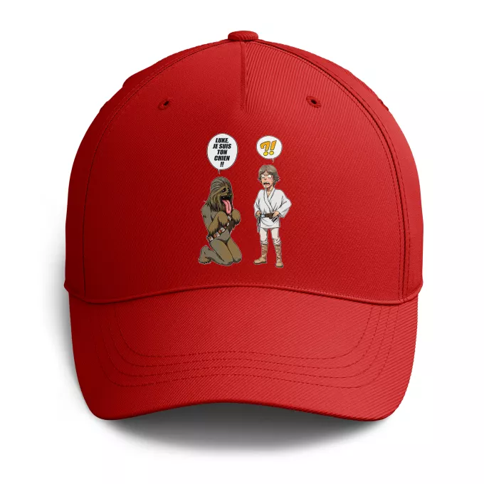 Casquettes Parodie Star Wars Luke, je suis ton chien (Epoque 1ère Trilogie) - Luke Skywalker, Chewbacca