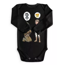Body bébé manches longues Luke Skywalker « Luke, je suis ton chien (Epoque 1ère Trilogie) » – Parodie Star Wars