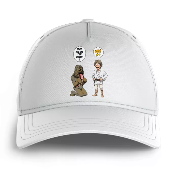 Casquettes Enfants Parodie Star Wars Luke, je suis ton chien (Epoque 1ère Trilogie) - Luke Skywalker, Chewbacca