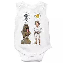 Body bébé Luke Skywalker « Luke, je suis ton chien (Epoque 1ère Trilogie) » – Parodie Star Wars