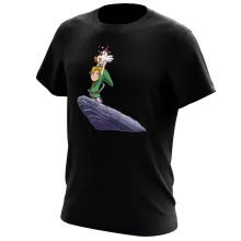 Link T-Shirt “Link und Huhn” – Parodie auf Zelda