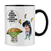 Mug Shiryu « Un maître en congés... » – Parodie Star Wars