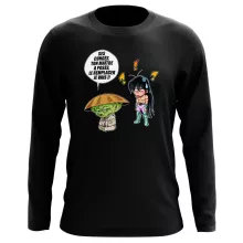 T-Shirt à manches longues Shiryu « Un maître en congés... » – Parodie Star Wars