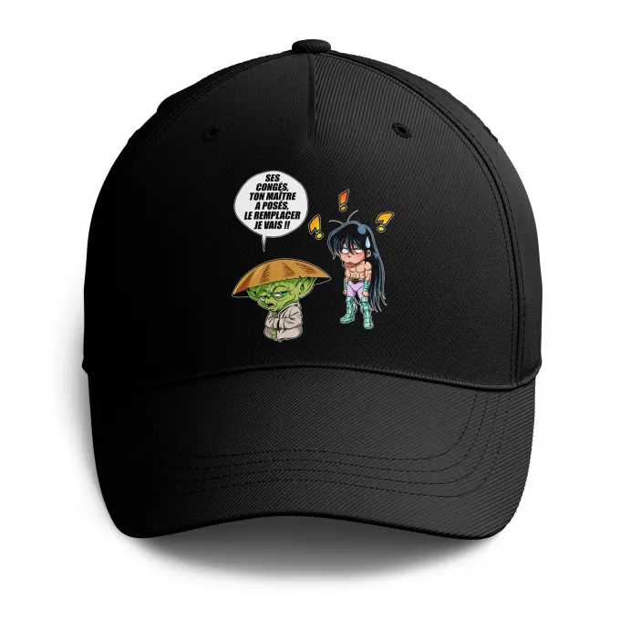 Casquettes Parodie Star Wars Un maître en congés... - Shiryu, Yoda dans le rôle de Dohko