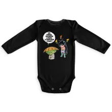 Body bébé manches longues Shiryu « Un maître en congés... » – Parodie Star Wars