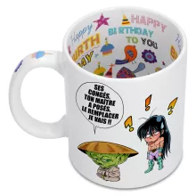 Mug Shiryu « Un maître en congés... » – Parodie Star Wars