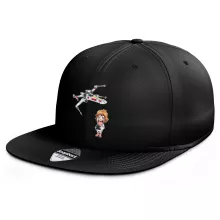 Cartoon SD Luke Skywalker Petten “Cartoon SD Luke Skywalker en X-Wing Mini Drone” – Star Wars parodie