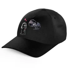 Darth Vader SD Karikatur Kinder Kappe “Darth Vader SD Karikatur und sein TIE Fighter Mini Drone” – Parodie auf Star Wars