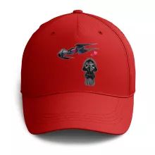 Kylo Ren SD Caricature Cap “Kylo Ren SD Caricature and his TIE Silence Mini Drone” – Star Wars parody