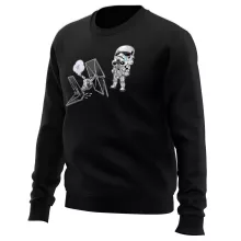 Pull Caricature SD Stormtrooper « Drone Mania : Le cadeau d'anniversaire d'un Stormtrooper » – Parodie Star Wars