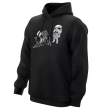 Sweat à capuche Caricature SD Stormtrooper « Drone Mania : Le cadeau d'anniversaire d'un Stormtrooper » – Parodie Star Wars
