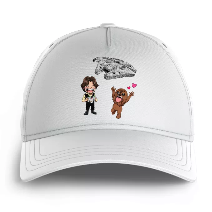 Kinder Kappen Parodie auf Star Wars Han Solo und Chewbacca SD Karikaturen und Das Falcon Millenium Mini Drone