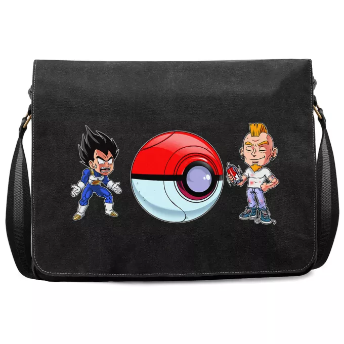 Bolsos bandolera en Lona Parodia Pokémon Vegeta