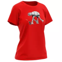 Palpatine Damen T-shirt “Palpatine aka Darth Sidious en AT-AT robot” – Star Wars parodie