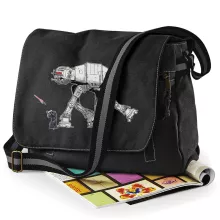 Borsa Messenger Palpatine “Palpatine aka Darth Sidious e il suo AT-AT cane robot” – Parodia dei Star Wars