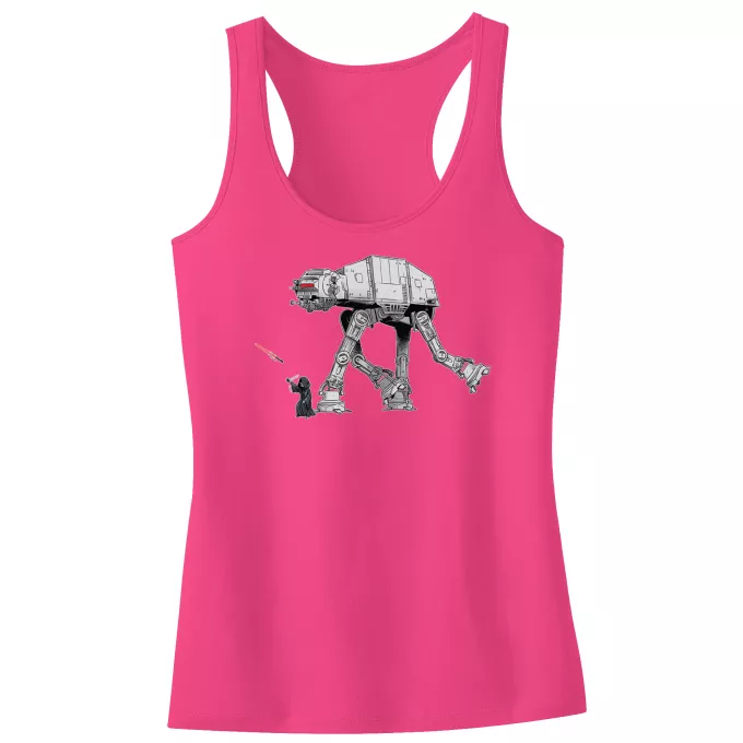 Canotte per bambine e ragazze Paoridia Star Wars Palpatine aka Darth Sidious e il suo AT-AT cane robot