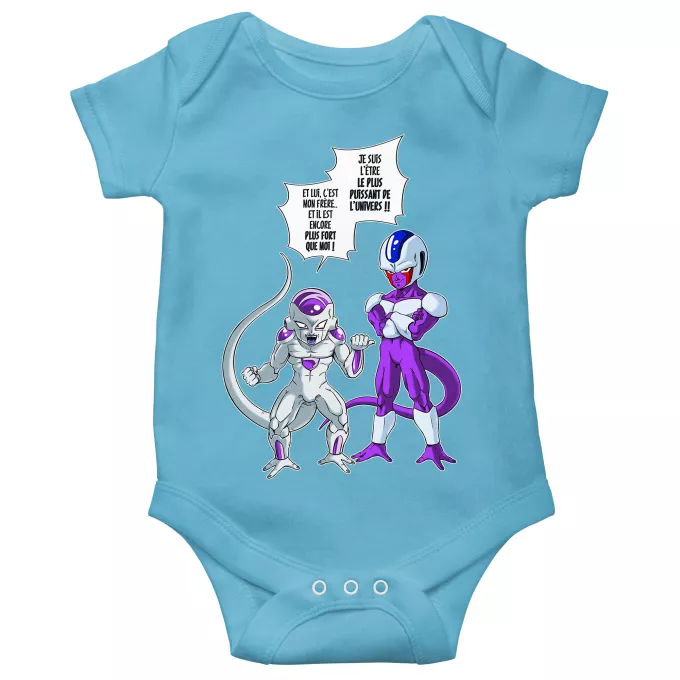 Body bébé manches courtes (garçons) Parodie Dragon Ball Z - DBZ La vérité n'est jamais simple... - Freezer, Cooler