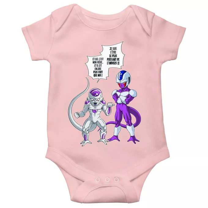 Body bébé manches courtes (Filles) Parodie Dragon Ball Z - DBZ La vérité n'est jamais simple... - Freezer, Cooler