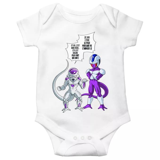 Body bébé manches courtes Parodie Dragon Ball Z - DBZ La vérité n'est jamais simple... - Freezer, Cooler