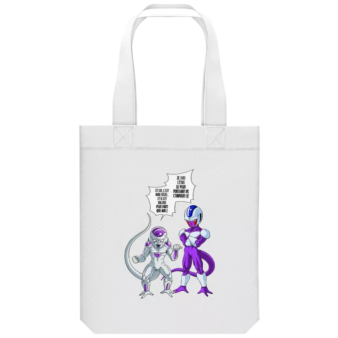 Sac Tote Bag en coton Bio Parodie Dragon Ball Z - DBZ La vérité n'est jamais simple... - Freezer, Cooler