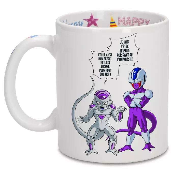 Mugs Anniversaire Parodie Dragon Ball Z - DBZ La vérité n'est jamais simple... - Freezer, Cooler