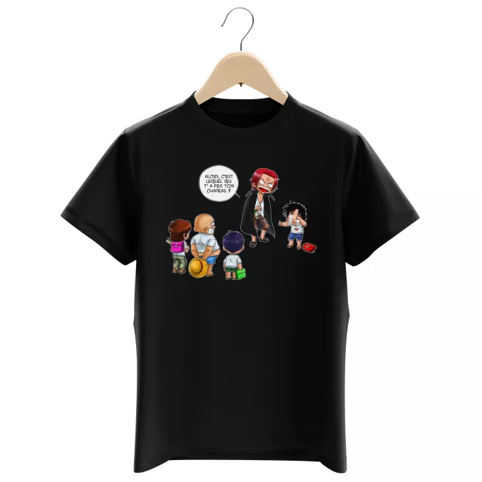 T-shirts Enfants Garçons Parodie One Piece C'est lui ! - Luffy, Shanks