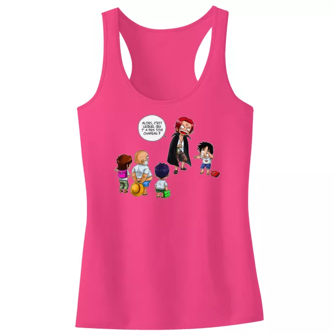 Débardeur Enfant Fille Parodie One Piece C'est lui ! - Luffy, Shanks