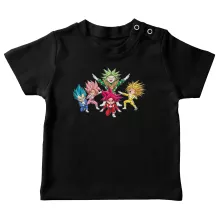 T-shirt bébé Sangoku « Full Power Rangers de l'Espace ! » – Parodie Dragon Ball Super