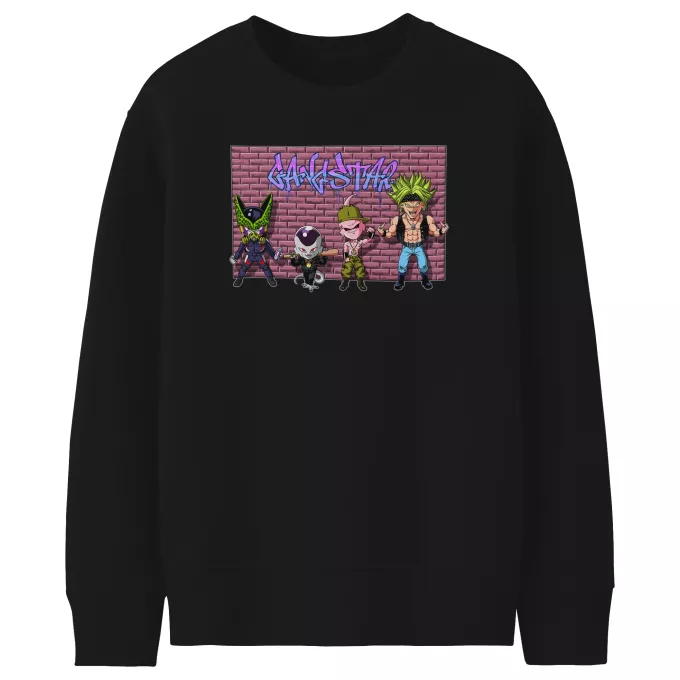 Kids Sweaters Parody of Dragon Ball Z - DBZ Broly, Majin Buu, Cell and Frieza