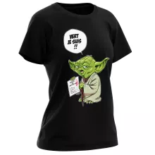 T-shirt Femme Yoda « Vert, je suis !! » – Parodie Star Wars