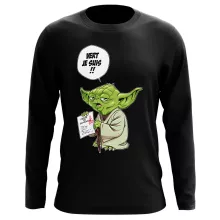 T-Shirt à manches longues Yoda « Vert, je suis !! » – Parodie Star Wars