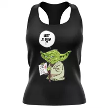 Débardeur Femme Yoda « Vert, je suis !! » – Parodie Star Wars