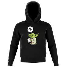 Sweat à capuche Enfant Yoda « Vert, je suis !! » – Parodie Star Wars