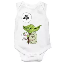 Body bébé Yoda « Vert, je suis !! » – Parodie Star Wars