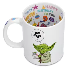 Mug Yoda « Vert, je suis !! » – Parodie Star Wars