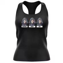 Palpatine Damen T-shirt Tank top “Palpatine aka Darth Sidious” – Parodie auf Star Wars