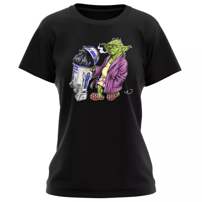 Magliette per Donne Paoridia Star Wars R2-D2 e Yoda