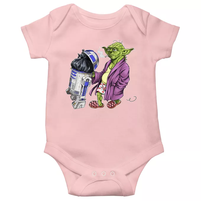 Body per bambini a maniche corte (bimba) Paoridia Star Wars R2-D2 e Yoda