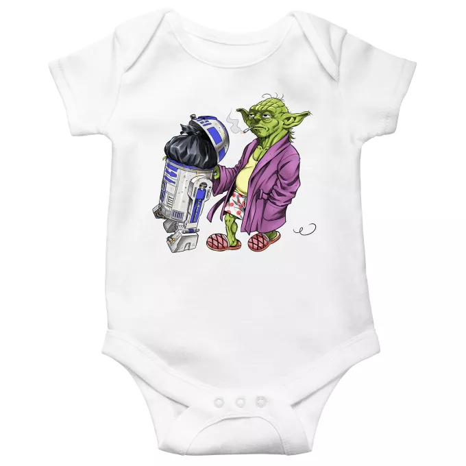 Body per bambini a maniche corte Paoridia Star Wars R2-D2 e Yoda