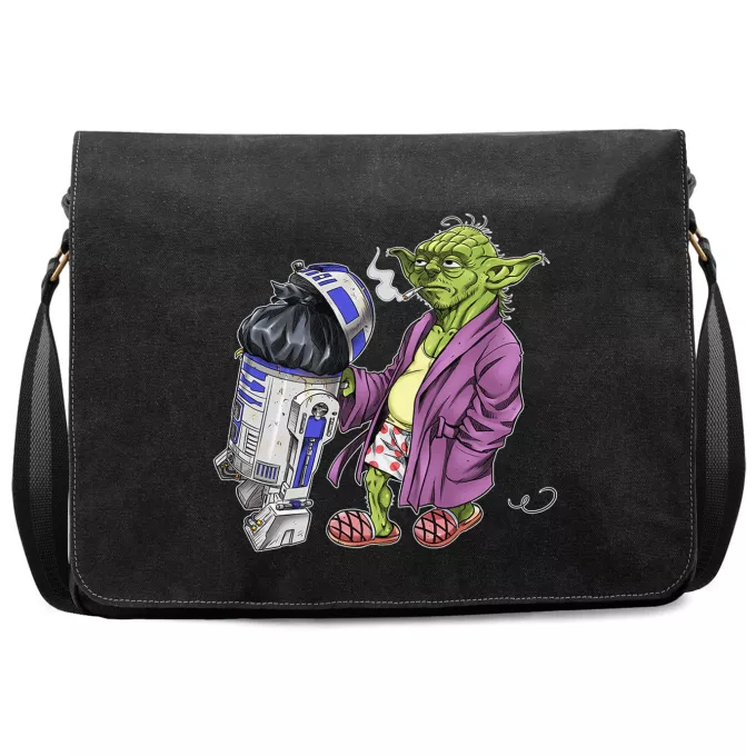 Borsa Da Postino In Tela Paoridia Star Wars R2-D2 e Yoda