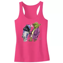 Canotta per bambine e ragazze R2-D2 “R2-D2 e Yoda” – Parodia dei Star Wars