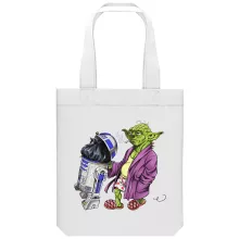 totebag R2-D2 “R2-D2 e Yoda” – Parodia dei Star Wars