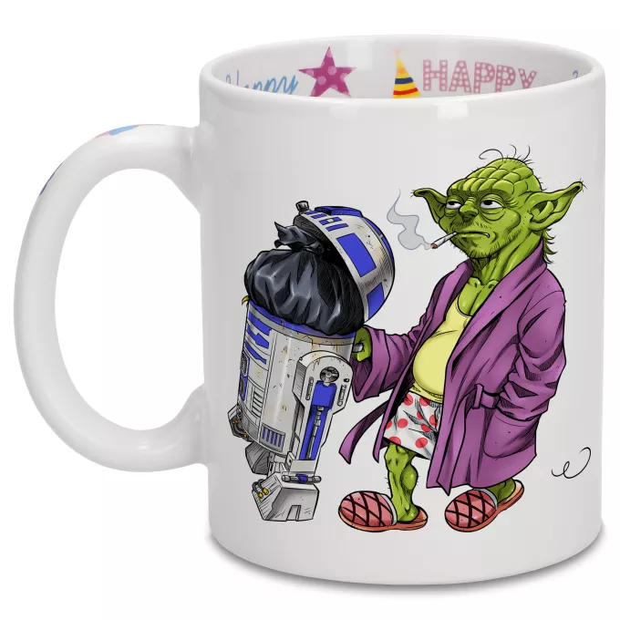 Tazze di compleanno Paoridia Star Wars R2-D2 e Yoda