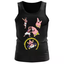Camiseta de tirantes Bubú “Bubú, Patricio Estrella y Aladdin” – Parodia de Dragon Ball Super