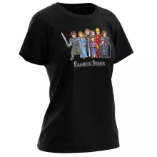 T-shirt Femme Eddard « The Stark Family (Avec Robert Downey Jr dans le rôle de Tony) » – Parodie Game of Thrones