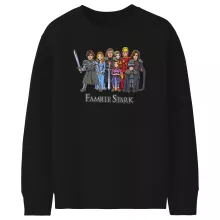 Pull Enfant Eddard « The Stark Family (Avec Robert Downey Jr dans le rôle de Tony) » – Parodie Game of Thrones