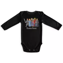 Body bébé manches longues Eddard « The Stark Family (Avec Robert Downey Jr dans le rôle de Tony) » – Parodie Game of Thrones