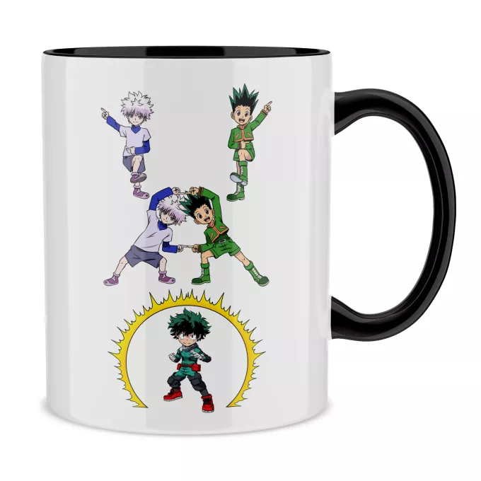 Muggar Parodi My Hero Academia Gon, Killua och Deku (Izuku Midoriya)