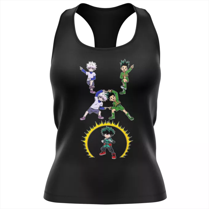 Linnen för kvinnor Parodi My Hero Academia Gon, Killua och Deku (Izuku Midoriya)